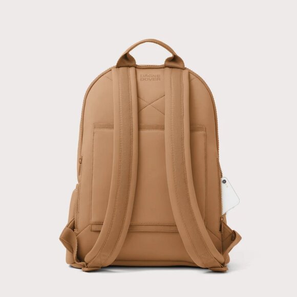 Dagne Dover Dakota Neoprene Backpack in Camel, Large - Picture 4 of 10